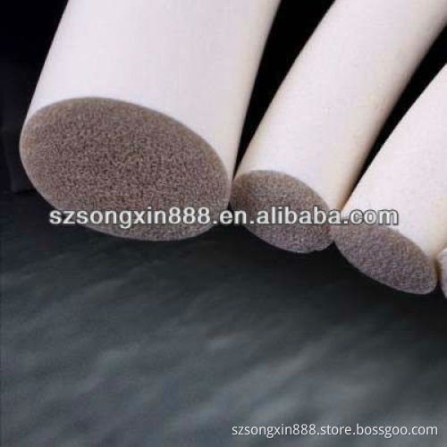 White flexible silicone sponge solid cord